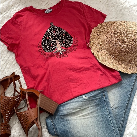 Lucky Brand Tops - Lucky Brand Top Red/Orange Size Small